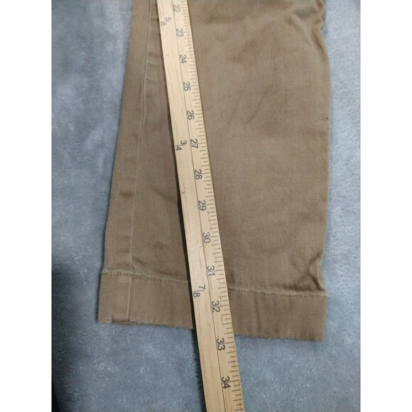 J Crew Pants Mens 32x34 Beige Chino Stretch 484 Flat Front Slim Fit Cotton - Picture 5 of 12